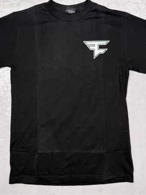 Faze clan Black Logo Crewneck T-Shirt - Men's Casual Tee